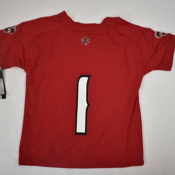 adidas Little Boys Louisiana Lafayette Ragin' Cajuns Football Jersey New Size 7 - Picture 3 of 7